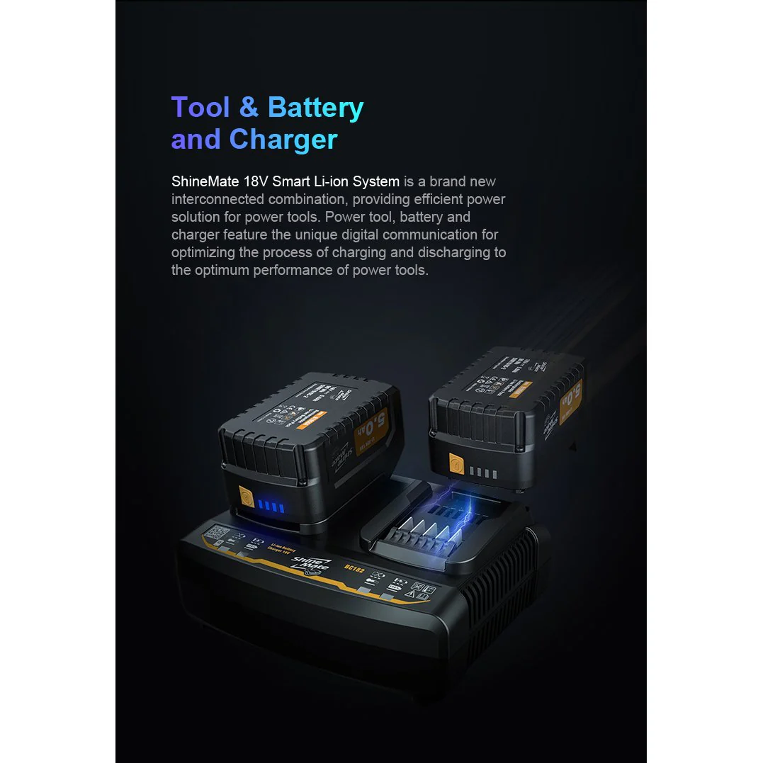 ShineMate EB351 3" 12mm Throw Cordless Polisher Kit - Image 12