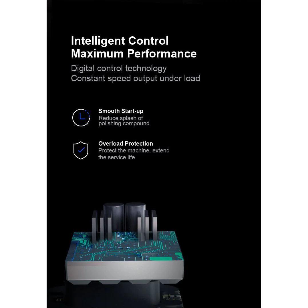 ShineMate EB351 3" 12mm Throw Cordless Polisher Kit - Image 4